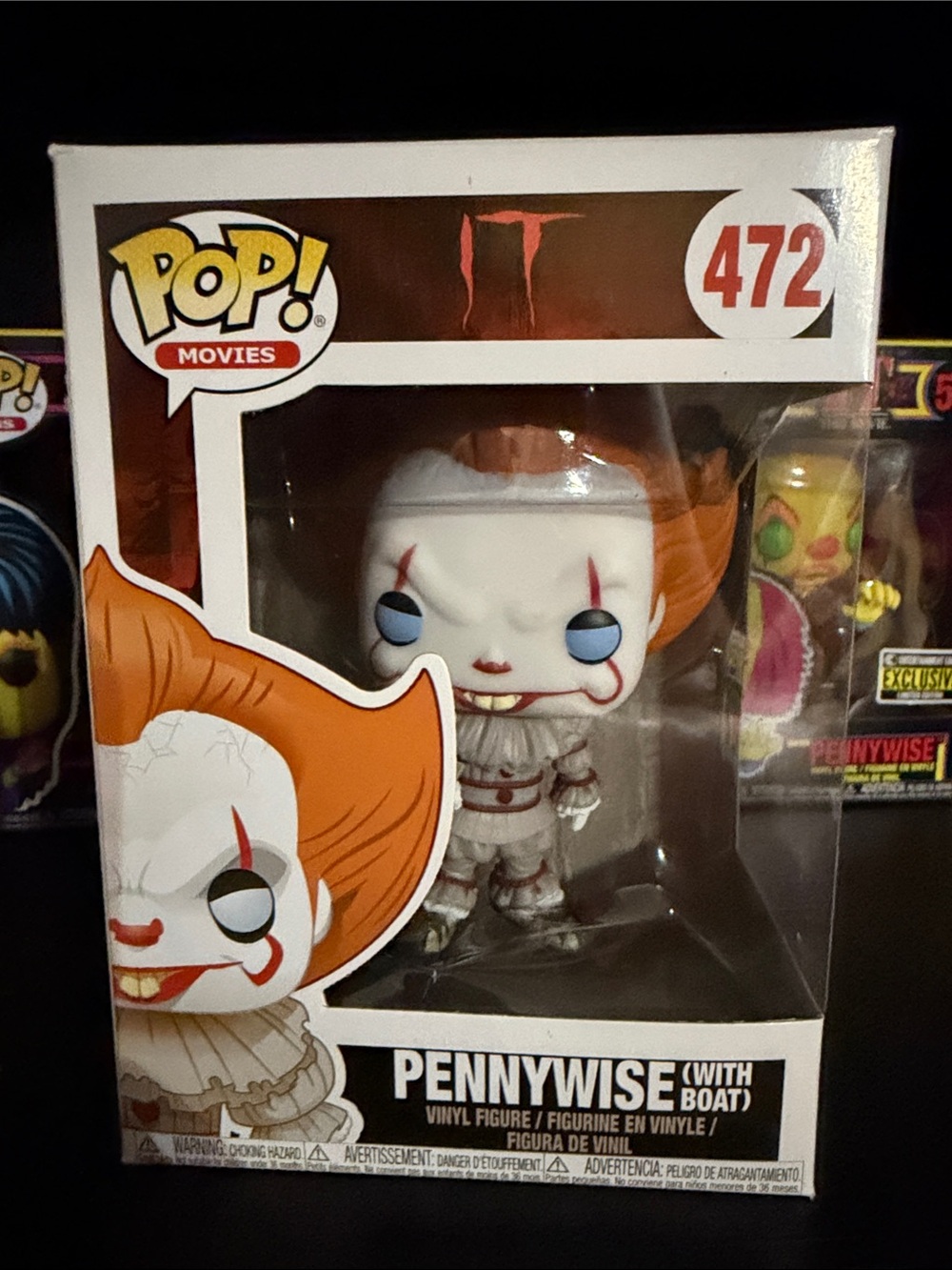 Funko POP! Pennywise Vinyl Figure - Orange, White, Blue